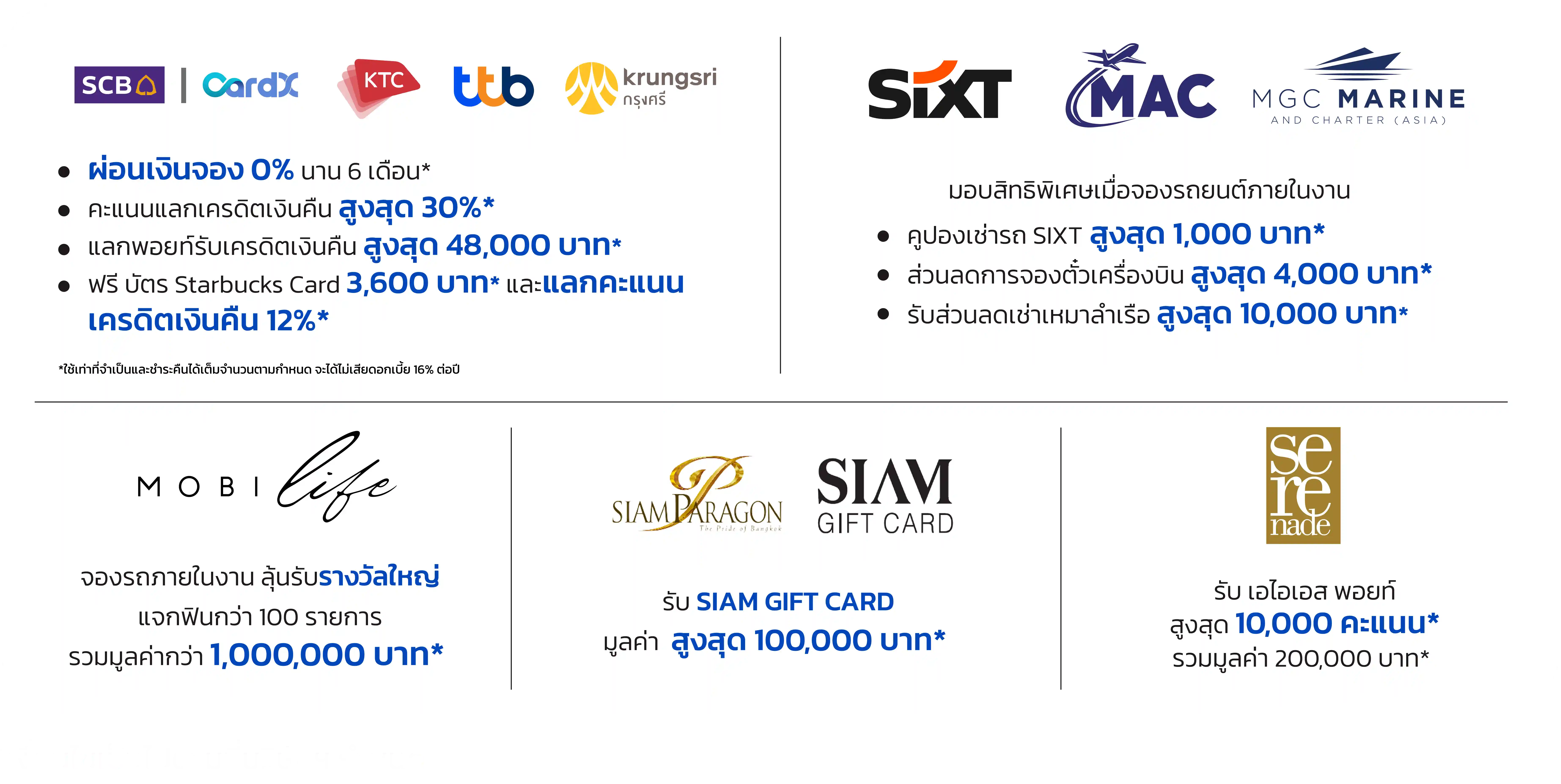 เตรียมตัวพบกับงาน MGC-ASIA Mobility Expo 2024
THE ULTIMATE DEALS OF THE YEAR
 11-15 กันยายนนี้ ที่ศูนย์การค้า สยามพารากอน
